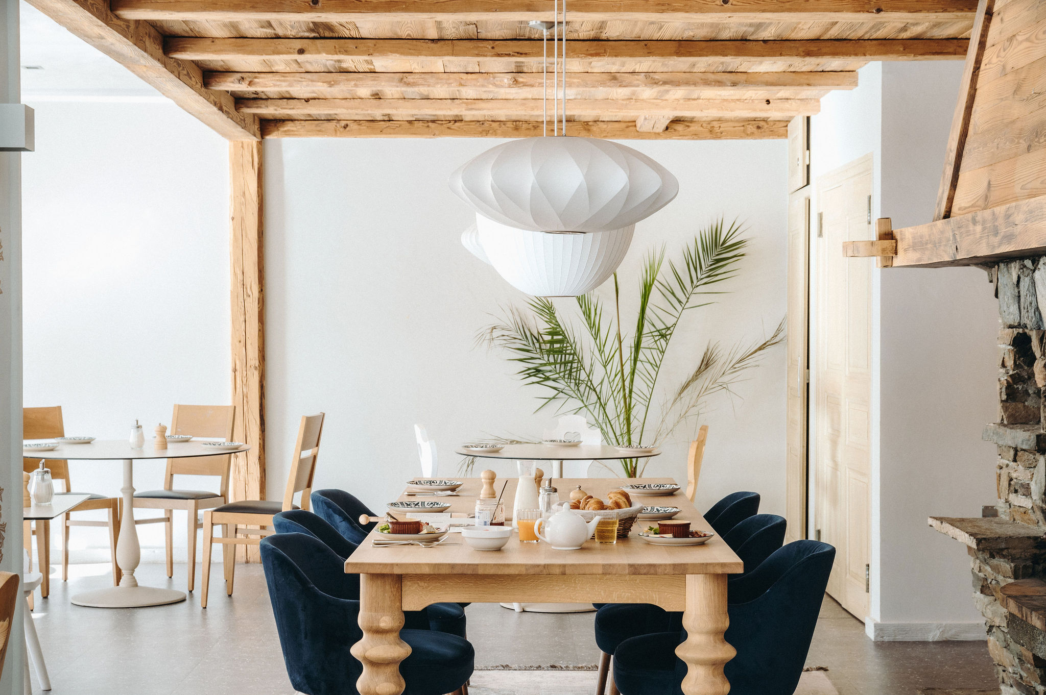 Salle Petit-déjeuner, deux gares saint gervais