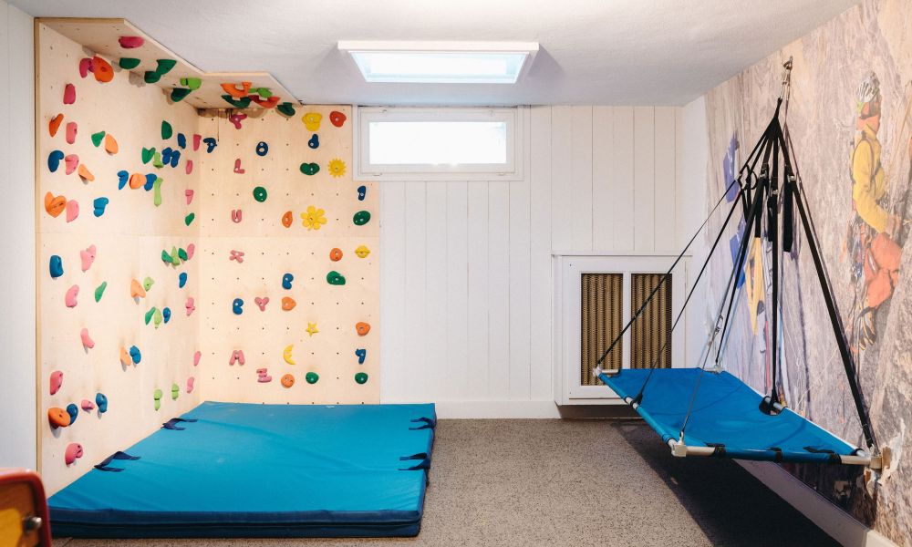 Mur d'escalade pour enfant