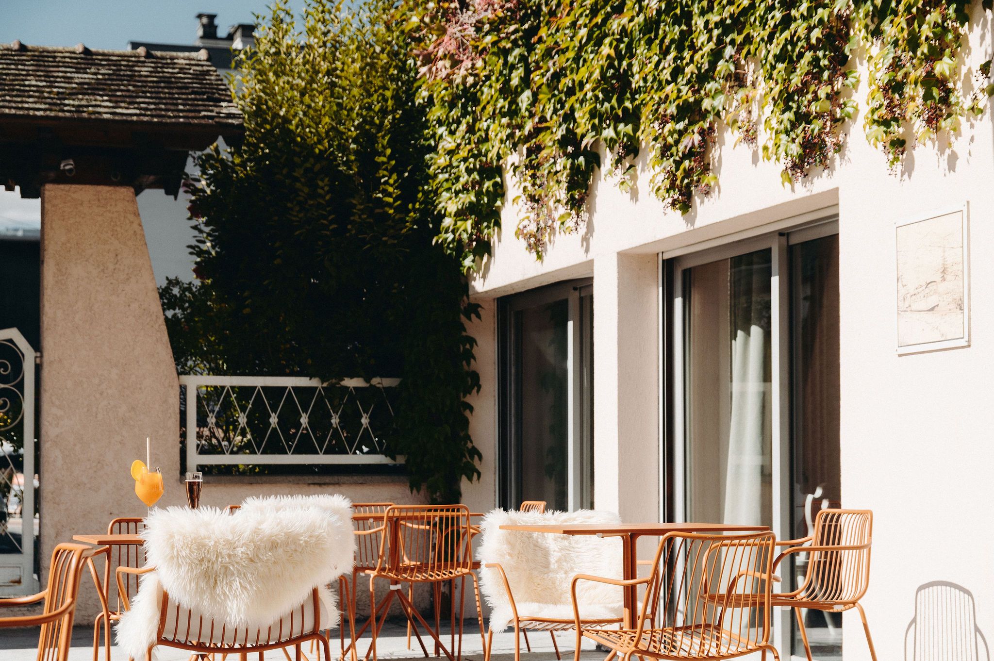 Terrasse agréable le Fayet